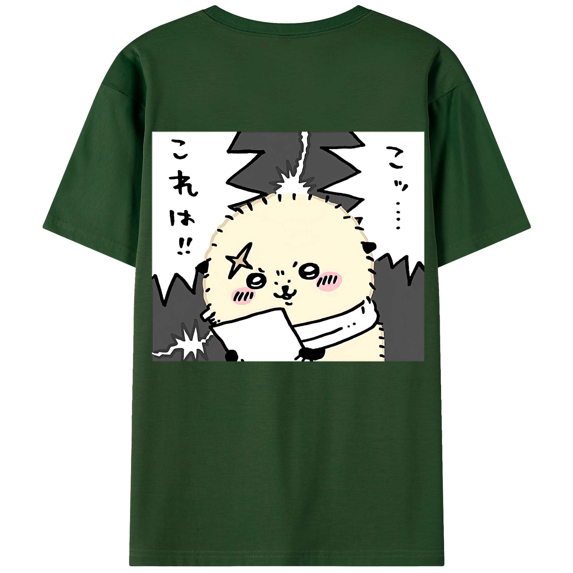 （画像用） ちいかわ ラッコ Chii-kawa Sea otter 綿100％半袖Tシャツ（背面プリント）